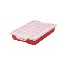 CUBETA PEQUEÑA CON TAPA - ROJO FAIBO 786-03