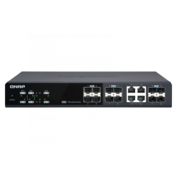 QNAP QSW-M1204-4C switch Gestionado 10G Ethernet (100/1000/10000) Negro