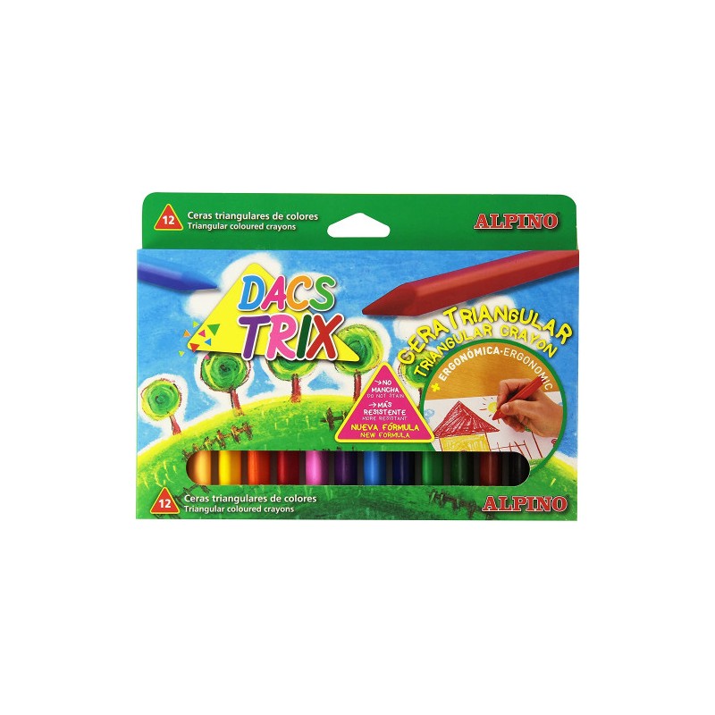 ESTUCHE 12 CERAS TRIANGULARES DACSTRIX DACS DA000125