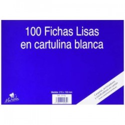 100 FICHAS DE CARTULINA LISA (215X160 MM) Nº. 5 MARIOLA 3115L