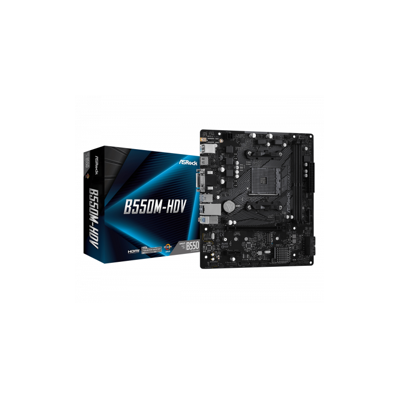 Asrock B550M-HDV AMD B550 Zócalo AM4 micro ATX