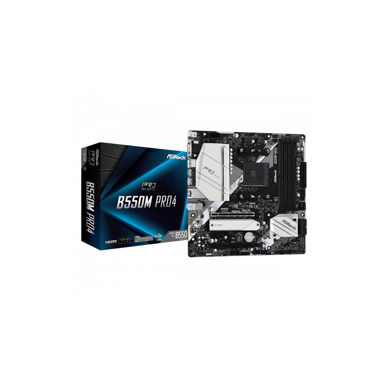 Asrock B550M Pro4 AMD B550 Zócalo AM4 micro ATX