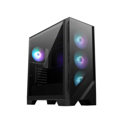 MSI MAG FORGE 320R AIRFLOW carcasa de ordenador Micro Torre Negro, Transparente