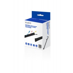 Ewent EW1562 organizador de cables Universal Pasacables Negro 1 pieza(s)
