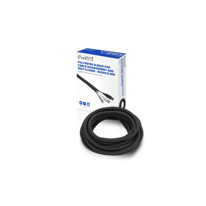 Ewent EW1561 organizador de cables Universal Pasacables Negro 1 pieza(s)