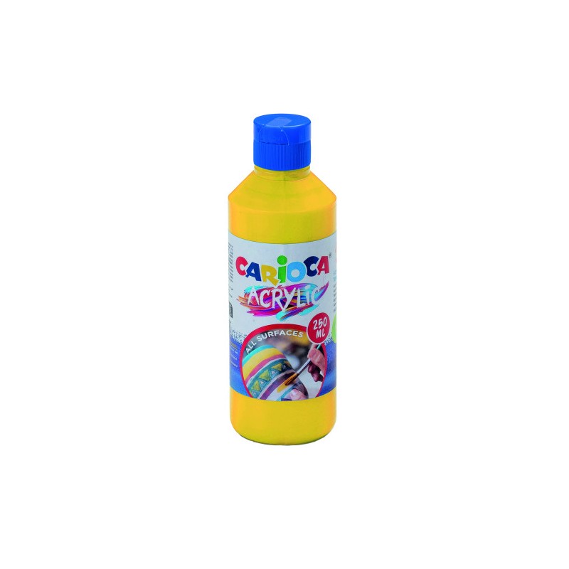 BOTELLA PINTURA ACRILICA 250 ML. AMARILLO CARIOCA 40431/03