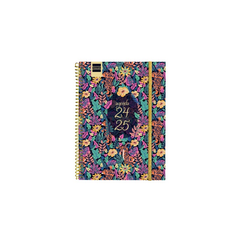 AGENDA ESCOLAR 2024-2025 4º 155X212 SEMANA VISTA HORIZONTAL SECUNDARIA TIGER FINOCAM 634203625