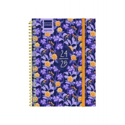 AGENDA ESCOLAR 2024-2025 8º 120X164 SEMANA VISTA HORIZONTAL SECUNDARIA LILAC FINOCAM 634224625