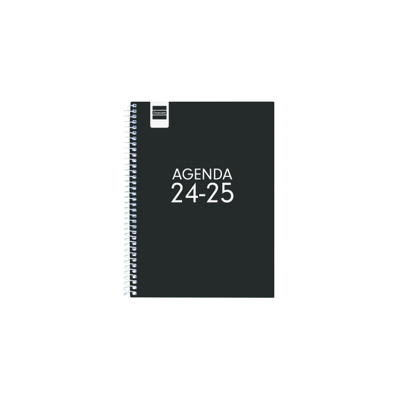 AGENDA ESCOLAR 2024-2025 4º 155X212 SEMANA VISTA HORIZONTAL COOL NEGRO FINOCAM 645040325