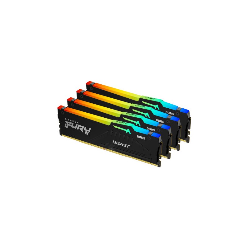 Kingston Technology FURY Beast RGB módulo de memoria 128 GB 4 x 32 GB DDR5