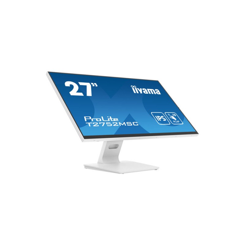 MONITOR IIYAMA 27" WHITE BONDED PCAP 10P TOUCH, 1920X1080, IPS-PANEL, FLAT BEZEL FREE GLASS FRONT, HDMI, DISPLAYPORT, 360CD/M² (