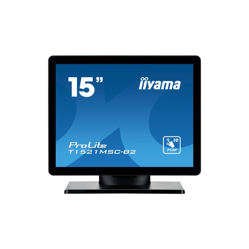 MONITOR IIYAMA 15" PCAP BEZEL FREE FRONT, 10P TOUCH, 1024X768, SPEAKERS, VGA, HDMI, 325CD/M², USB INTERFACE, EXTERNAL POWER ADAP