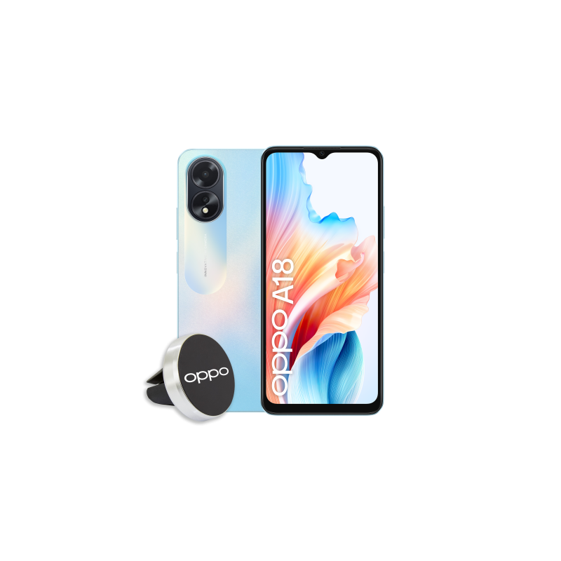 OPPO A18 16,7 cm (6.56") SIM doble Android 13 4G USB Tipo C 4 GB 128 GB 5000 mAh Negro