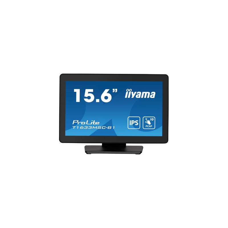 MONITOR IIYAMA 15,6" PCAP BEZEL FREE FRONT, 10P TOUCH, 1920X1080, DISPLAYPORT, HDMI, 385CD/M² (WITH TOUCH), SPEAKERS, USB INTERF