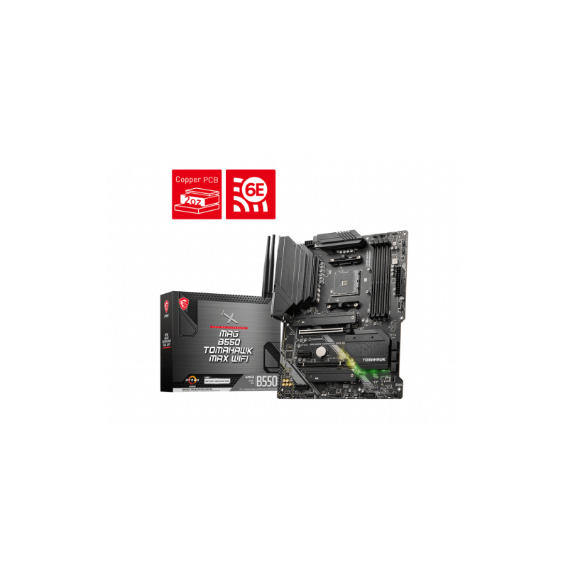 MSI MAG B550 TOMAHAWK MAX WIFI AMD B550 Zócalo AM4 ATX