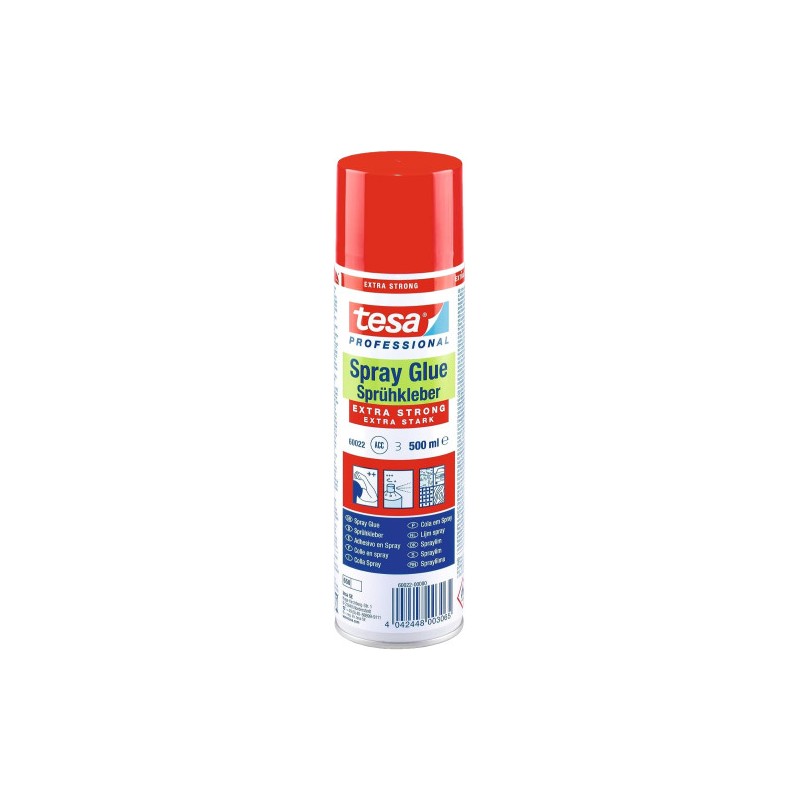 BOTE ADHESIVO INDUSTRIAL EXTRA STRONG SPRAY 500ML TESA 60022-00000-02