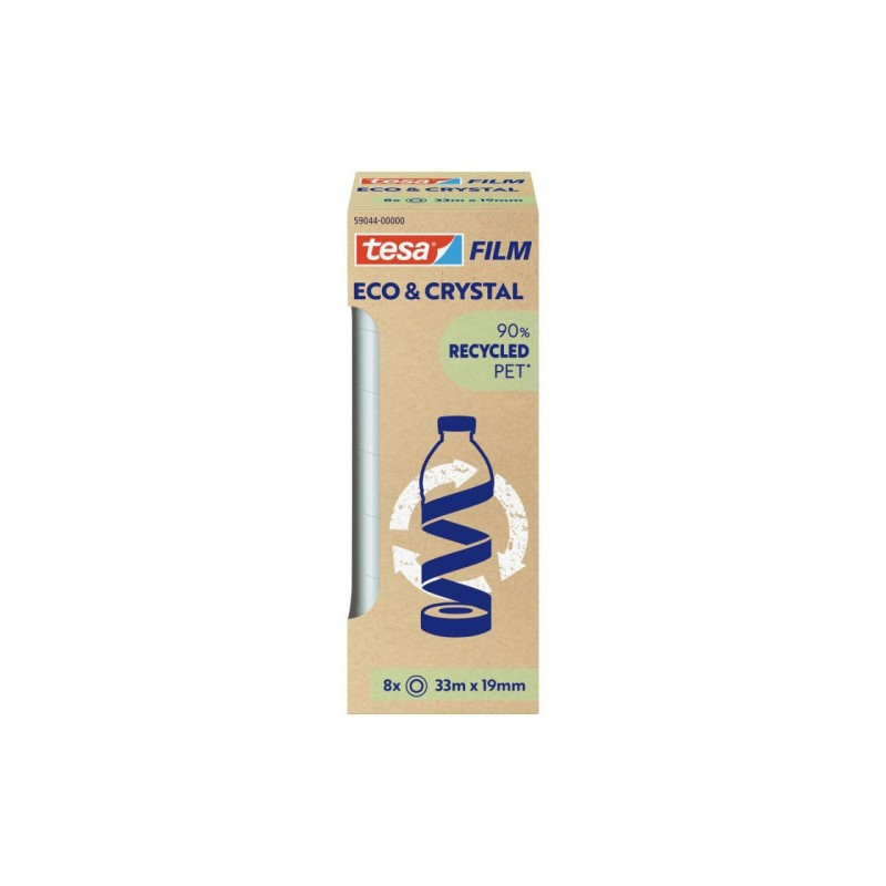 PACK 8 CINTAS ADHESIVAS TESAFILM ECO&PREMIUM 33:19  TOWER TESA TAPE 59044-00000-00