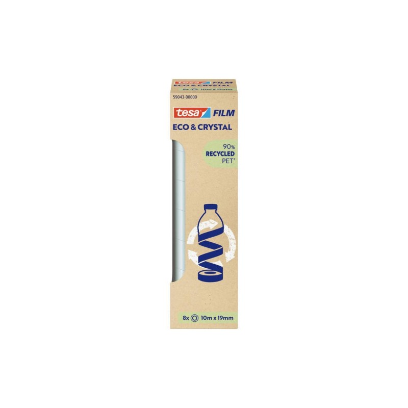 PACK 8 CINTAS ADHESIVAS TESAFILM ECO&PREMIUM 10:19  TOWER TESA TAPE 59043-00000-00