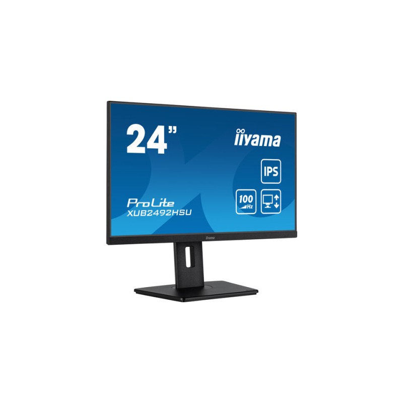 MONITOR IIYAMA 24" PROLITE SLIM, IPS, 100HZ, 0,4 MS, USB, HDMI, DISPLAYPORT, ALT 2x2W, INCLI NEGRO