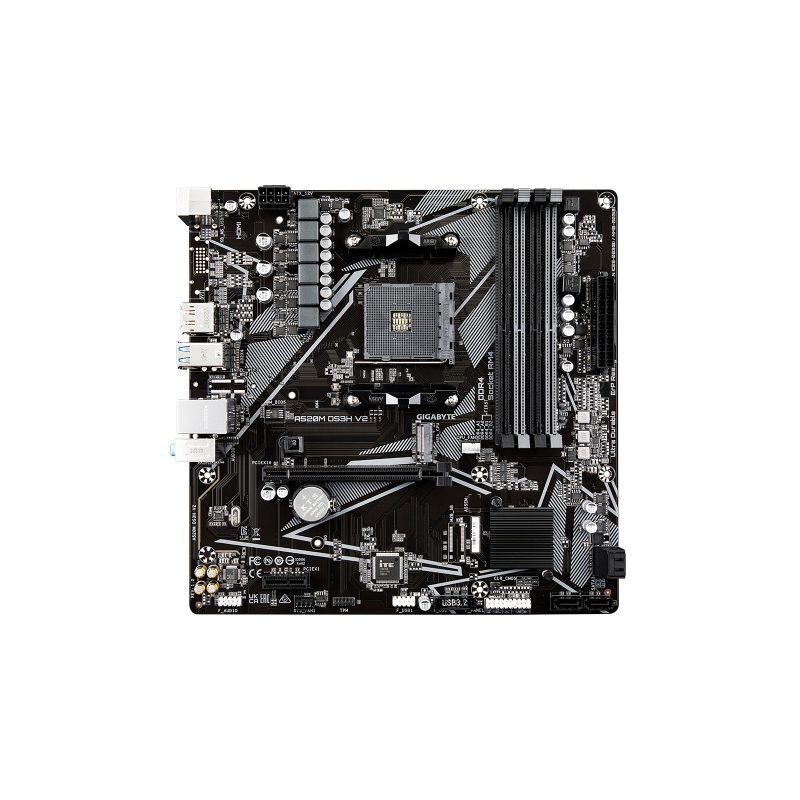 Gigabyte A520M DS3H V2 (rev. 1.0) Zócalo AM4 micro ATX