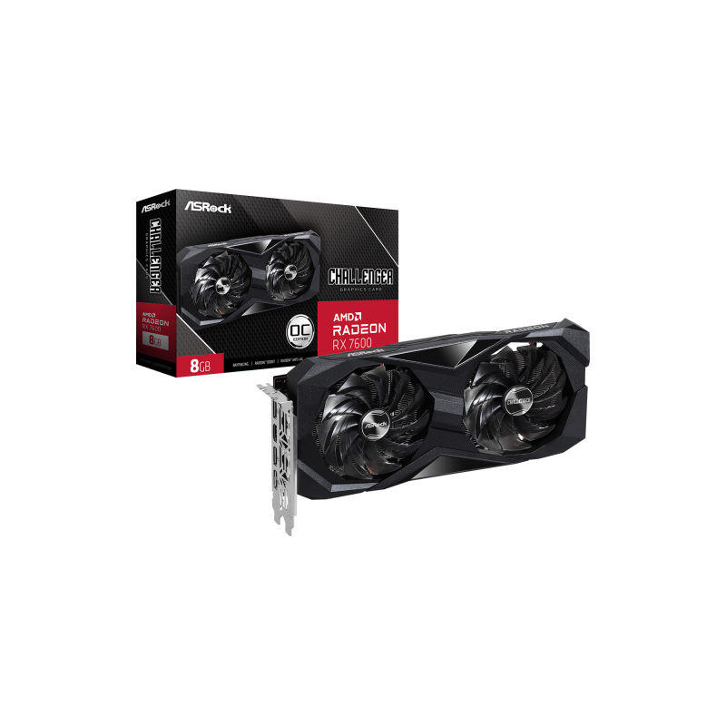 Asrock Challenger 90-GA41ZZ-00UANF tarjeta gráfica AMD Radeon RX 7600 8 GB GDDR6