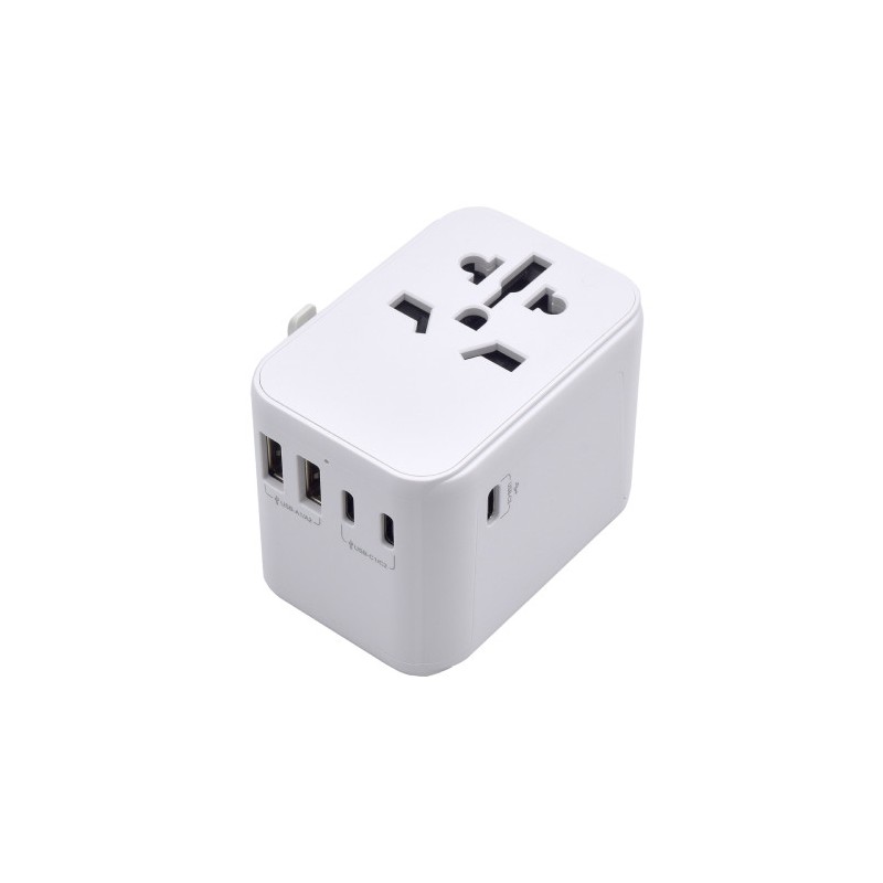 Ewent EW1470 adaptador de enchufe eléctrico Universal Blanco
