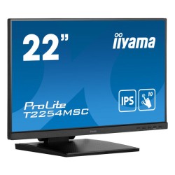 MONITOR IIYAMA 21,5" TACTIL T2254MSC-B1AG, IPS, FHD, 60 HZ, 4MS, 10 PUNTOS DE CONTACTO, HDMI, ALT.