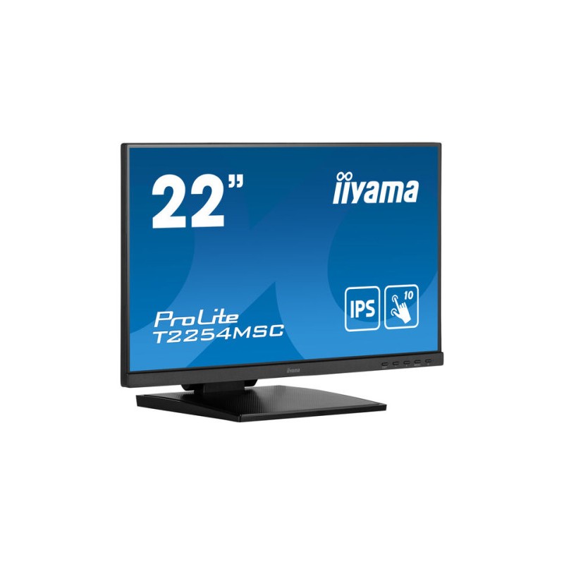 MONITOR IIYAMA 21,5" TACTIL T2254MSC-B1AG, IPS, FHD, 60 HZ, 4MS, 10 PUNTOS DE CONTACTO, HDMI, ALT.