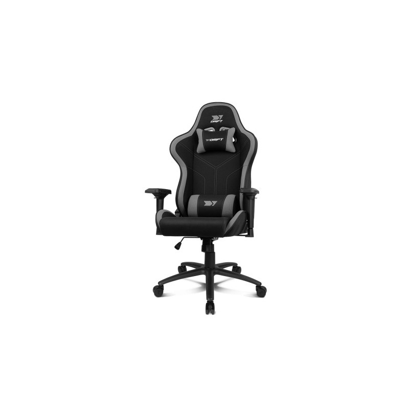 DRIFT DR110BGRAY silla para videojuegos Butaca para jugar Asiento acolchado Negro, Gris