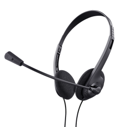 Trust 24659 auricular y casco Auriculares Alámbrico Diadema Llamadas/Música Negro