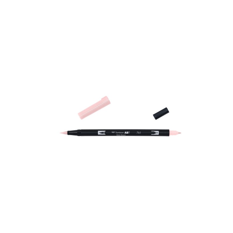 ROTULADOR DOBLE PUNTA PINCEL DUAL BRUSH-761 - COLOR CARNATION. TOMBOW ABT-761