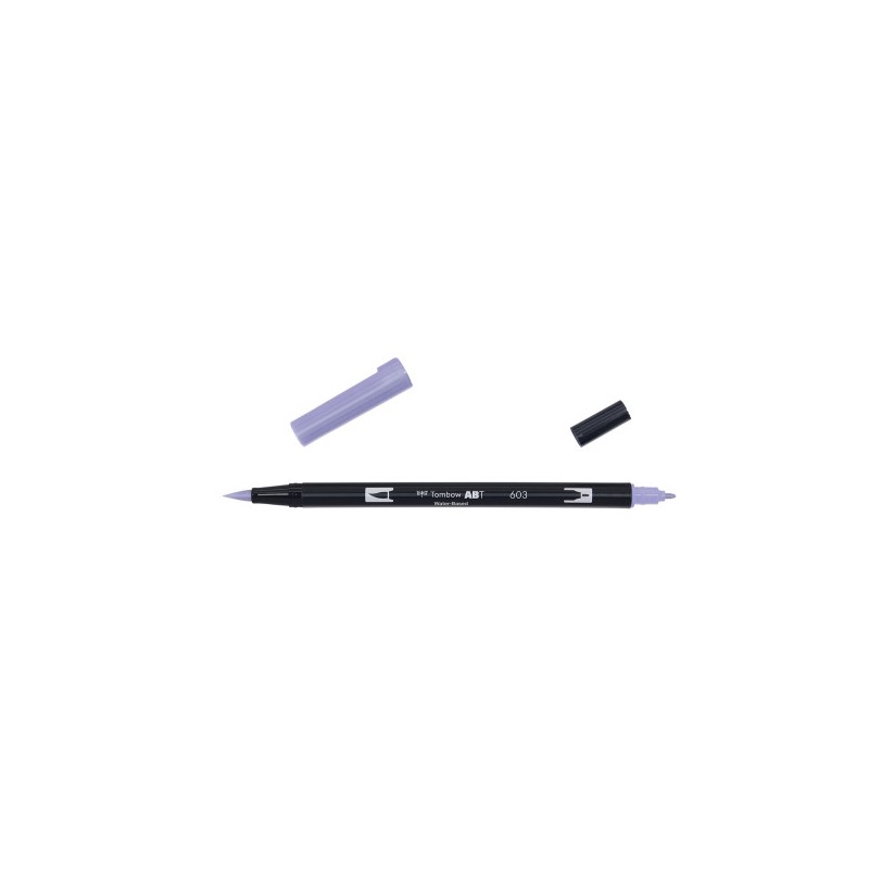 ROTULADOR DOBLE PUNTA PINCEL DUAL BRUSH-603 - COLOR PERIWINKLE. TOMBOW ABT-603