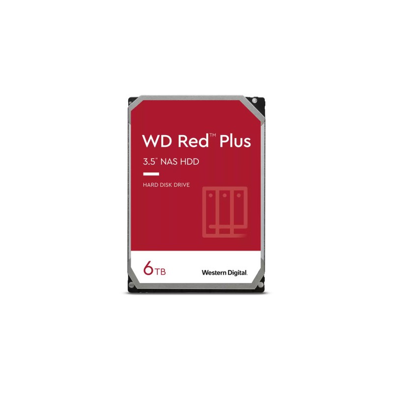 Western Digital Red Plus WD60EFPX disco duro interno 3.5" 6000 GB Serial ATA III