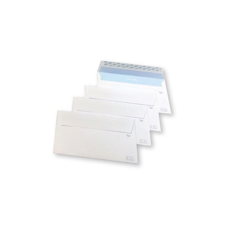 CAJA 500 SOBRES ECOSAM+ 110X220MM PAPEL FSC 105GR TIRA SILICONA APERTURA FACIL SAM 249120