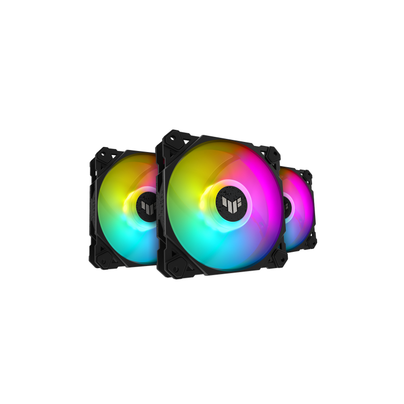 ASUS TUF Gaming TF120 ARGB Fan - Triple Fan Kit with ARGB Controller Carcasa del ordenador Refrigerador de aire 12 cm Negro