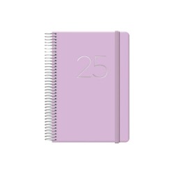 AGENDA 2025 GLOSS DÍA PÁGINA 12,5 X 18 CM MORADO DOHE 12574 - 25