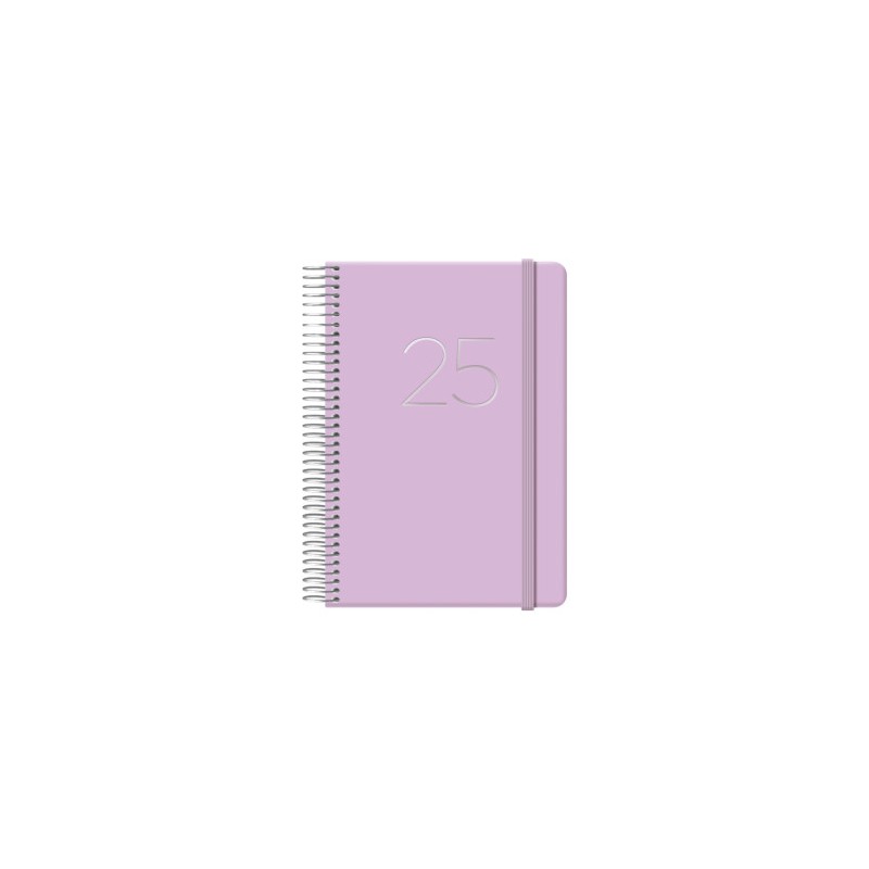 AGENDA 2025 GLOSS DÍA PÁGINA 12,5 X 18 CM MORADO DOHE 12574 - 25