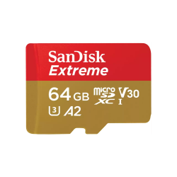 SanDisk Extreme 64 GB MicroSDXC UHS-I Clase 10