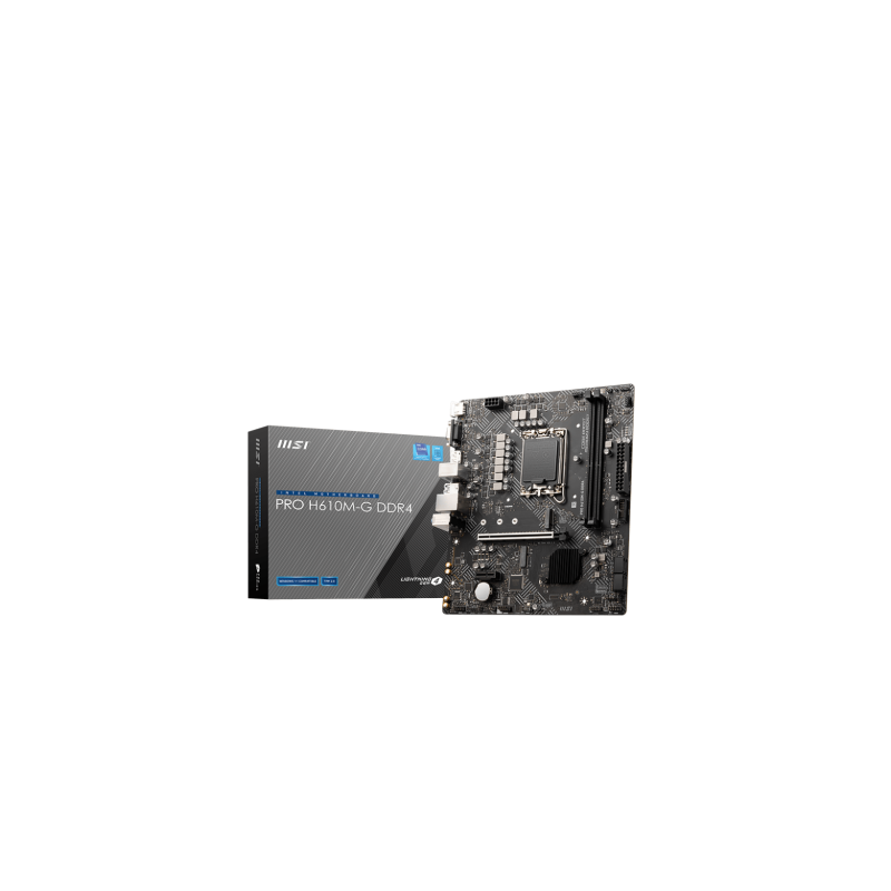 PLACA MSI PRO H610M-G DDR4,INTEL,1700,H610,2DDR4,MATX