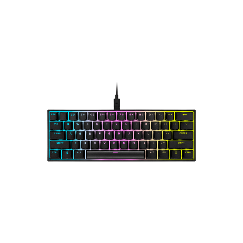 Corsair K65 RGB MINI 60% Mechanical Gaming teclado USB QWERTY Inglés, Español Negro