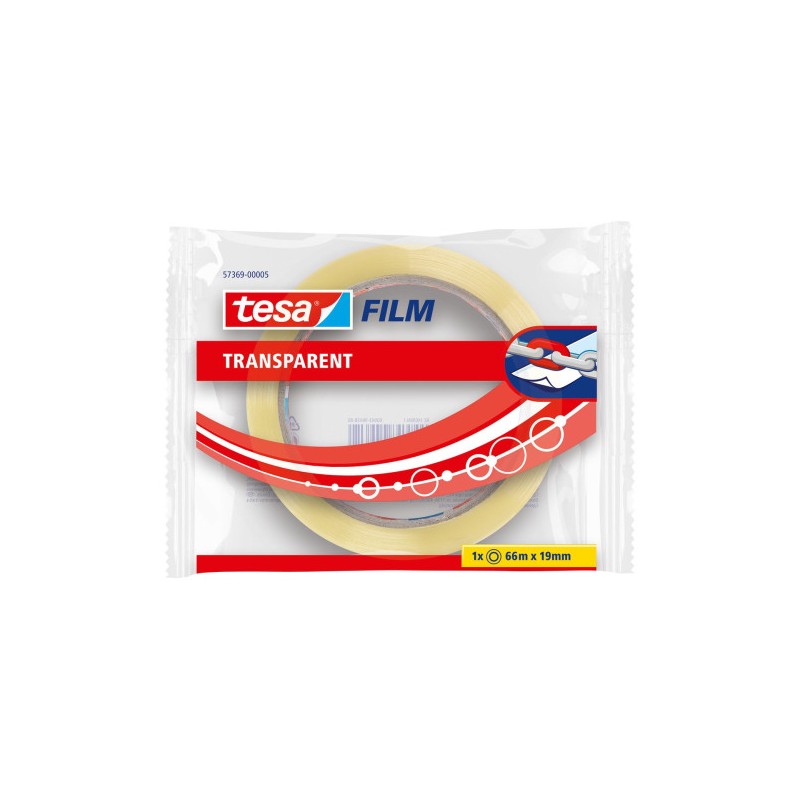 TESA 57369-00005 plástico autoahdesivo 1 pieza(s) Transparente