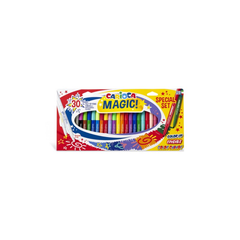 CAJA SET 30 ROTULADORES MÁGICOS MAGIC MARKERS CARIOCA 43183