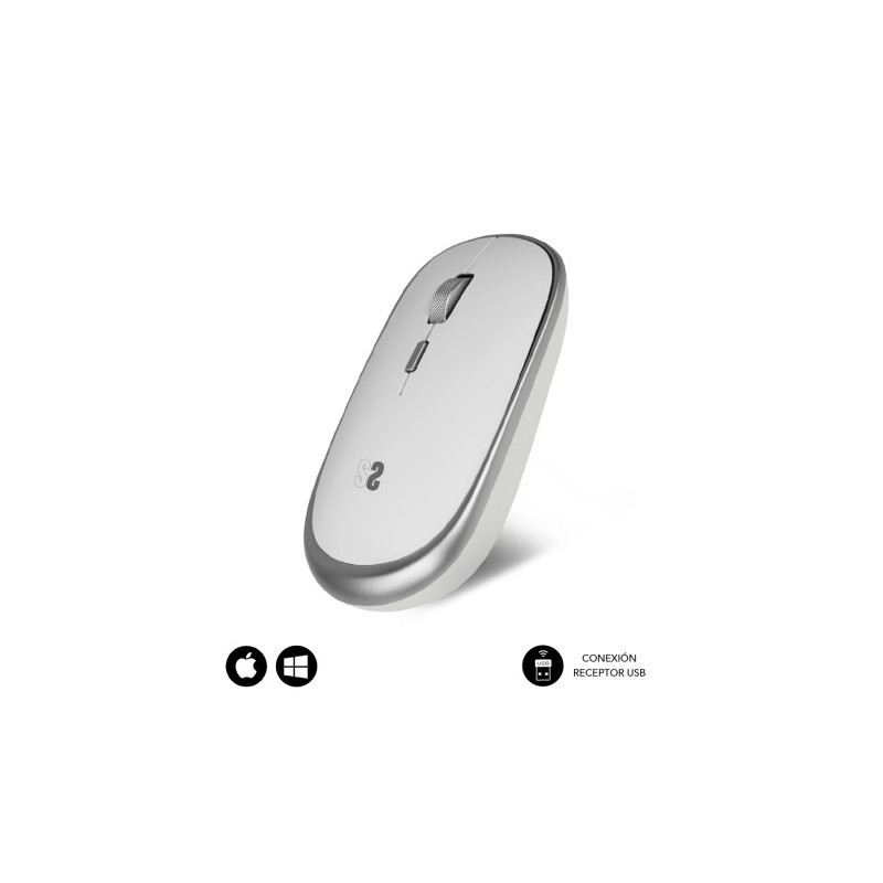 RATÓN ÓPTICO INALÁMBRICO WIRELESS MINI MOUSE SILVER