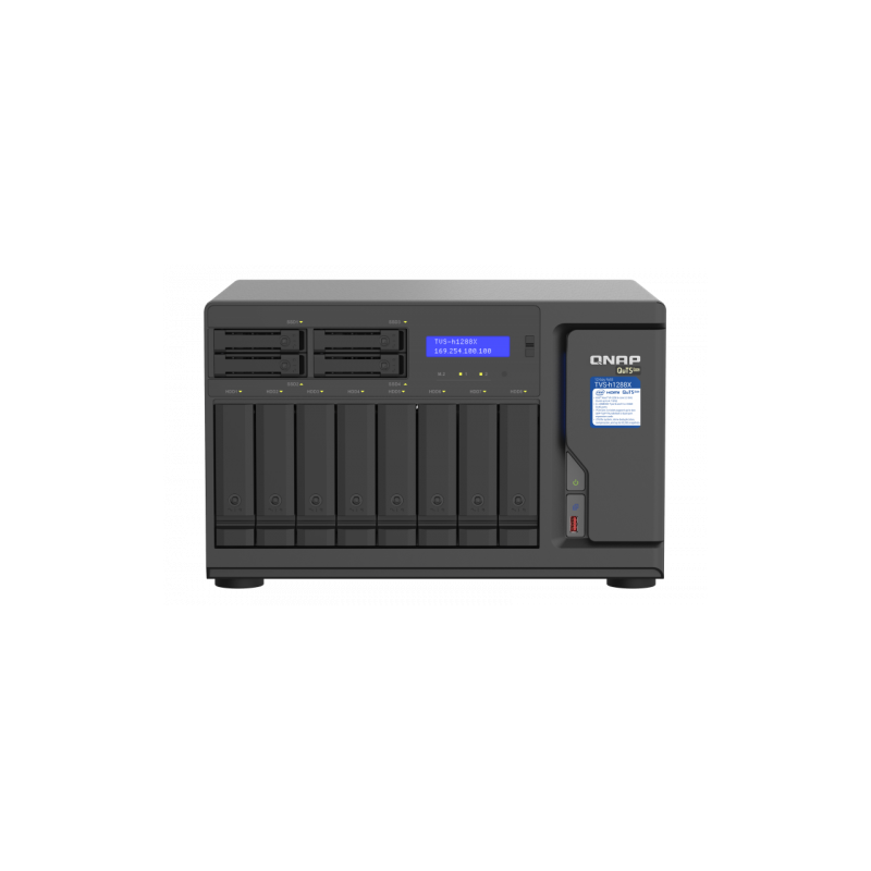 QNAP TVS-h1288X NAS Torre Ethernet Negro