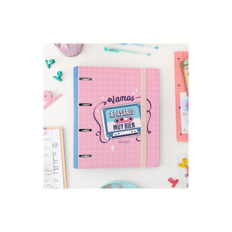 CARPETA CON ANILLAS - VAMOS A PASARLO MUY BIEN MR WONDERFUL