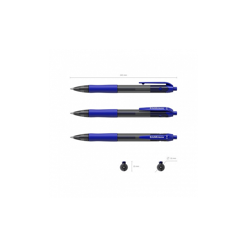 BOLÍGRAFO DE GEL AUTOMÁTICO SMART-GEL, TINTA COLOR: AZUL ERICH KRAUSE 39011