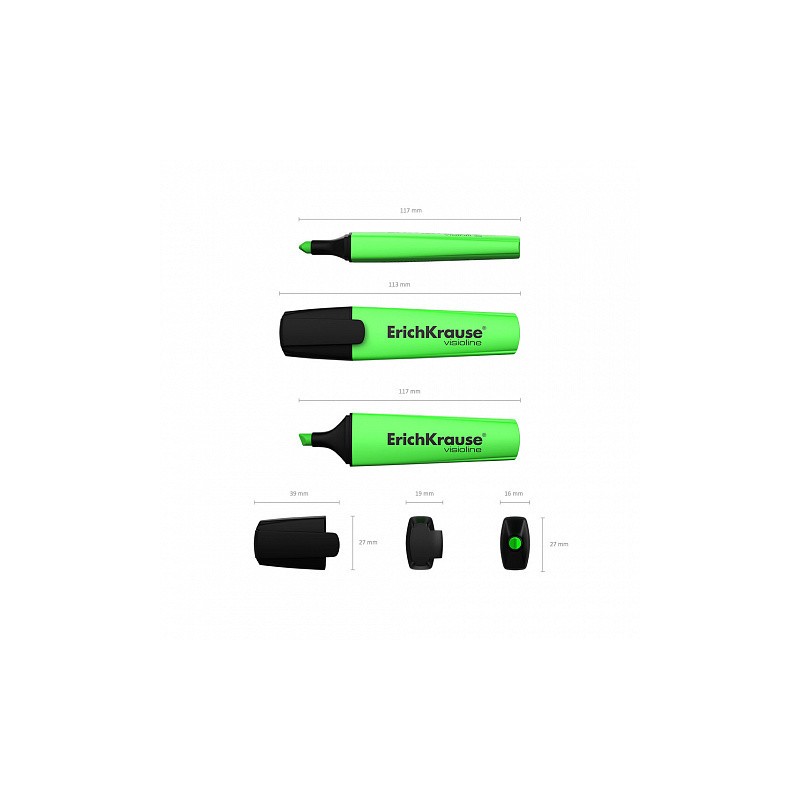 FLUORESCENTE VISIOLINE V-12, COLOR: VERDE ERICH KRAUSE 32497