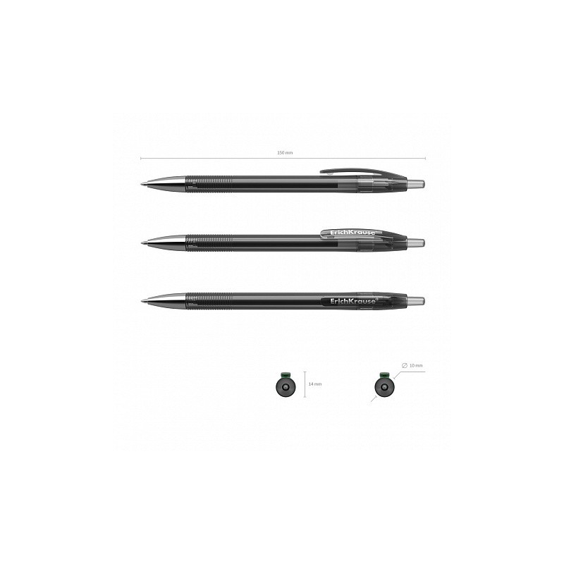 BOLÍGRAFO DE GEL AUTOMÁTICO R-301 ORIGINAL GEL MATIC, TINTA COLOR: NEGRO ERICH KRAUSE 46461