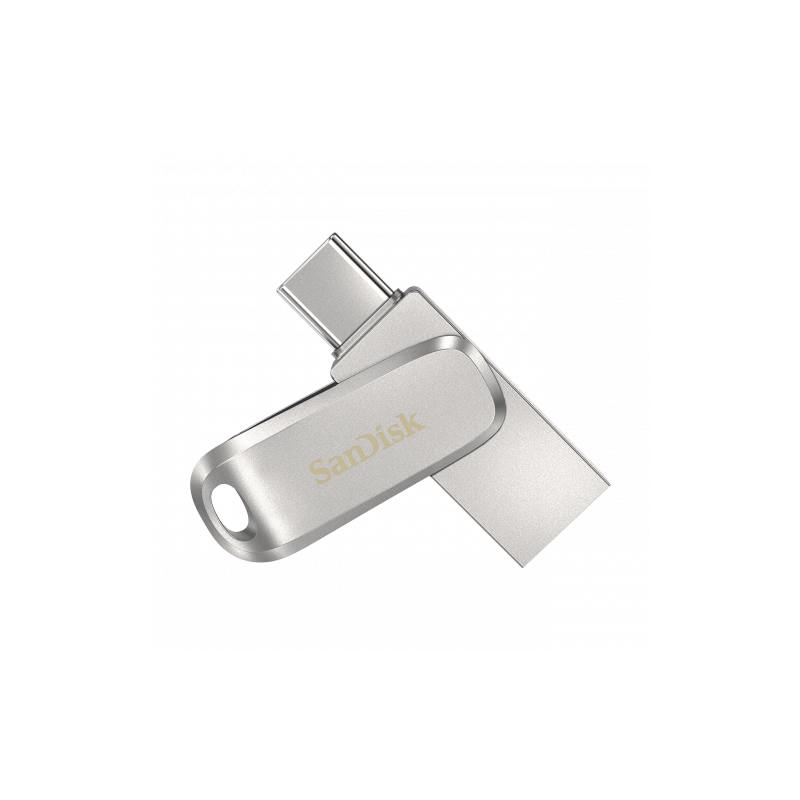 Sandisk Ultra Dual Drive Luxe unidad flash USB 128 GB USB Type-A / USB Type-C 3.2 Gen 1 (3.1 Gen 1) Acero inoxidable