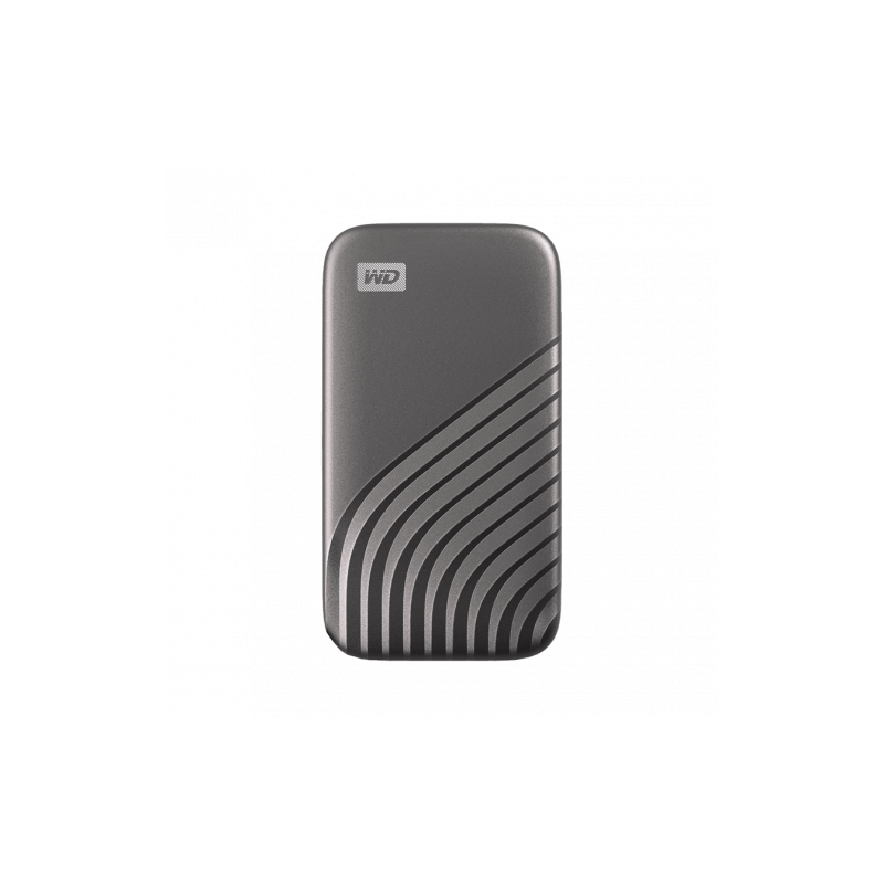 SANDISK MY PASSPORT TM SSD 2TB SPACE GRAY, 1050MB/S READ, 1000MB/S WRITE, PC & MAC COMPATIABLE